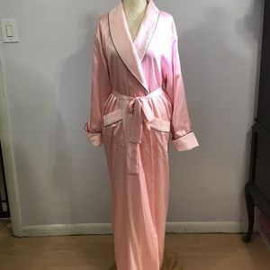 lined satin robe