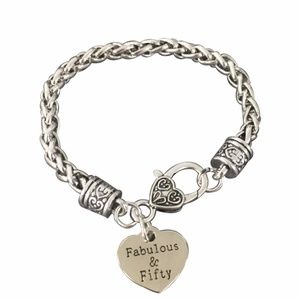 50th Birthday Charm Bracelet