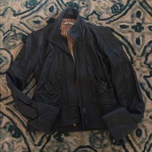 Mike & Chris gray leather jacket