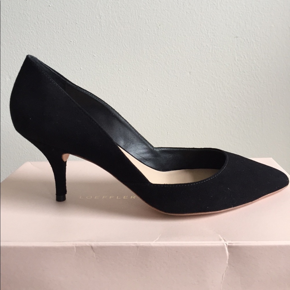 Loeffler Randall Jolie Black Suede Pumps