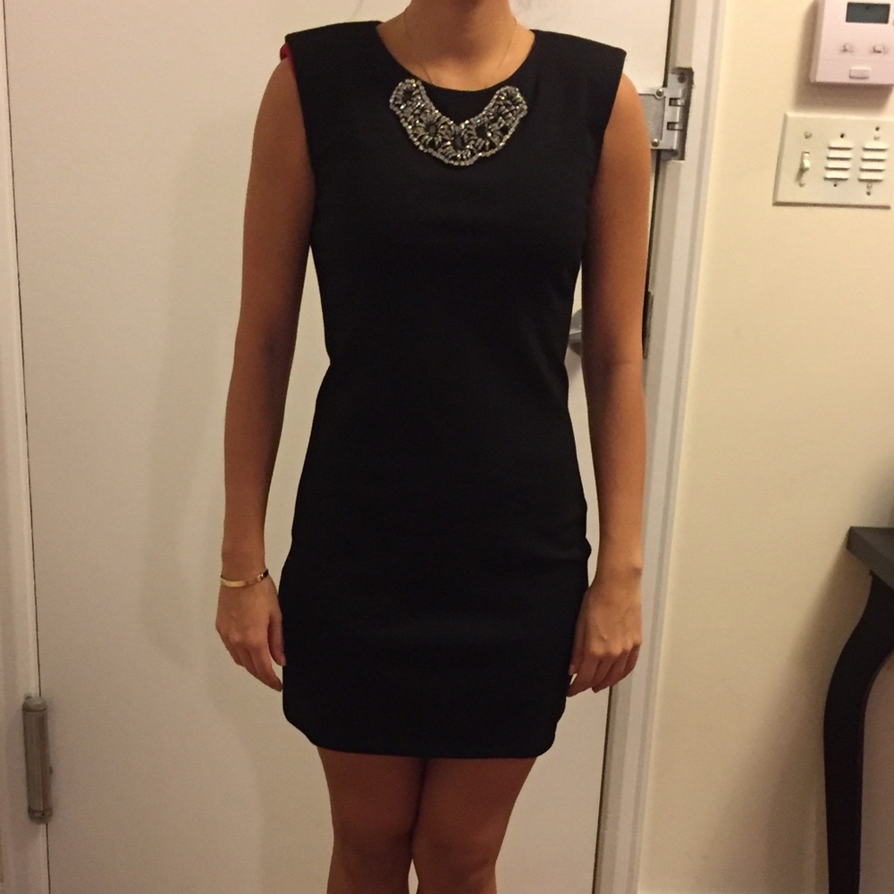 ABS by Allen Schwartz Padded Cap Sleeve Dress