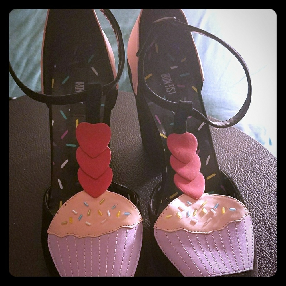 IRON FIST size 11 cupcake heels! 
