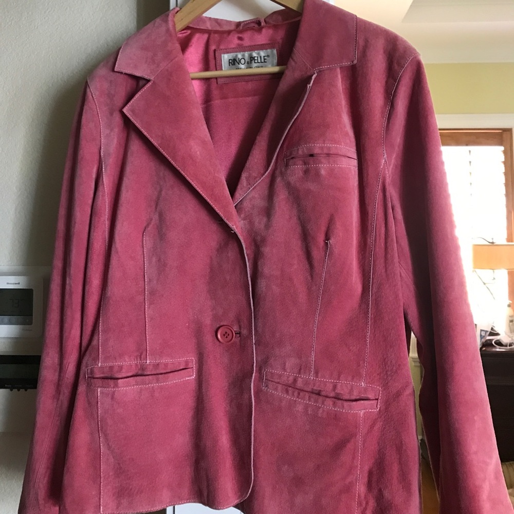 Women’s Pink Suede Jacket