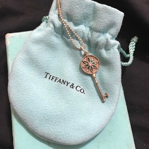Authentic Tiffany’s Diamond Key Necklace