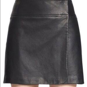 Katen Prudential Leather Mini Skirt