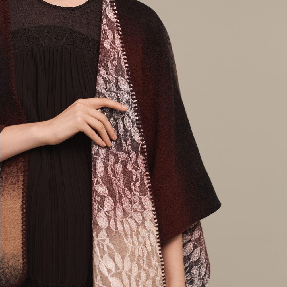 Anthropologie Wintertide Wool, Reversible Poncho