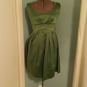 Green cocktail dress