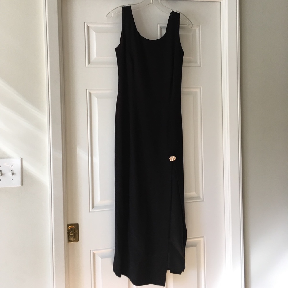 Donna Rocco classic long black formal dress