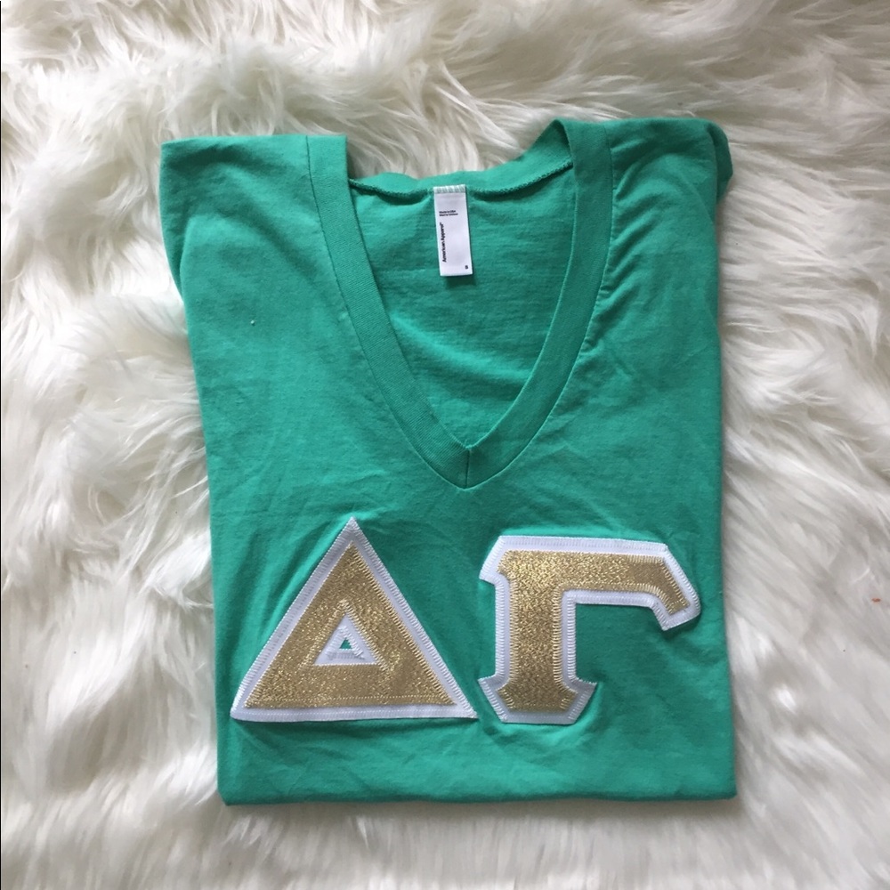 American apparel delta gamma letters
