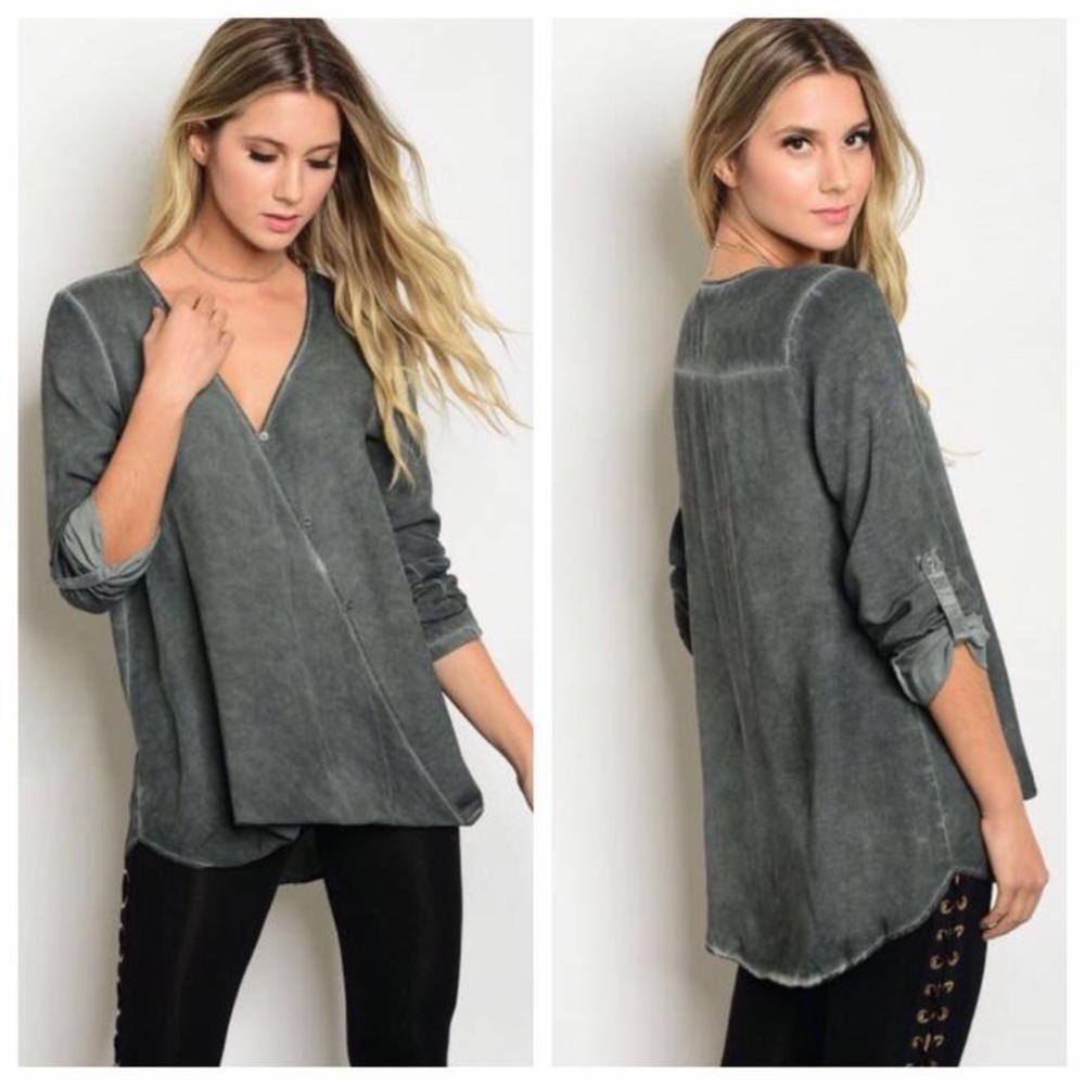 Grey Smokey Top