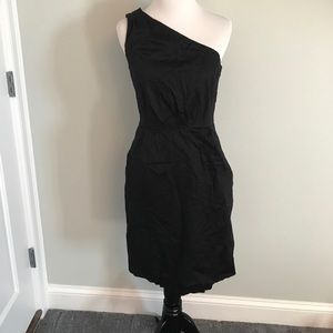 Black One shoulder JCrew dress size 2