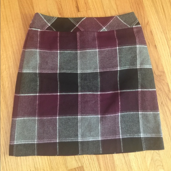 Talbots Dresses & Skirts - Ladies 12 Petite TALBOTS Purple Plaid Wool SKIRT