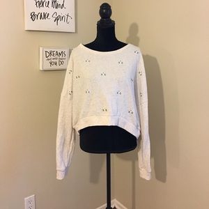 Victoria's Secret Cropped and Beaded Sweater