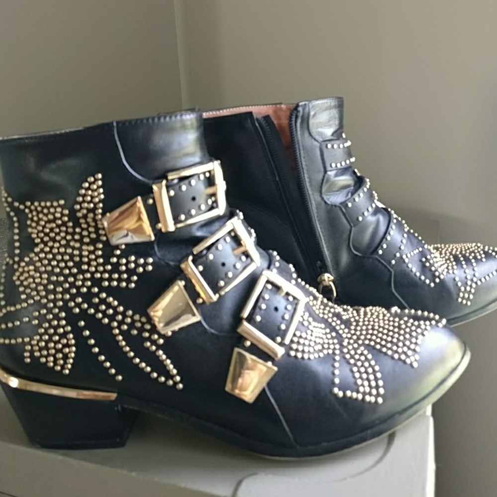 Chloe DUPES Studded Ankle booties.