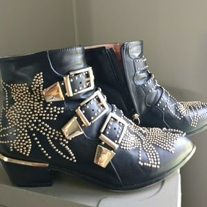 Chloe DUPES Studded Ankle booties.