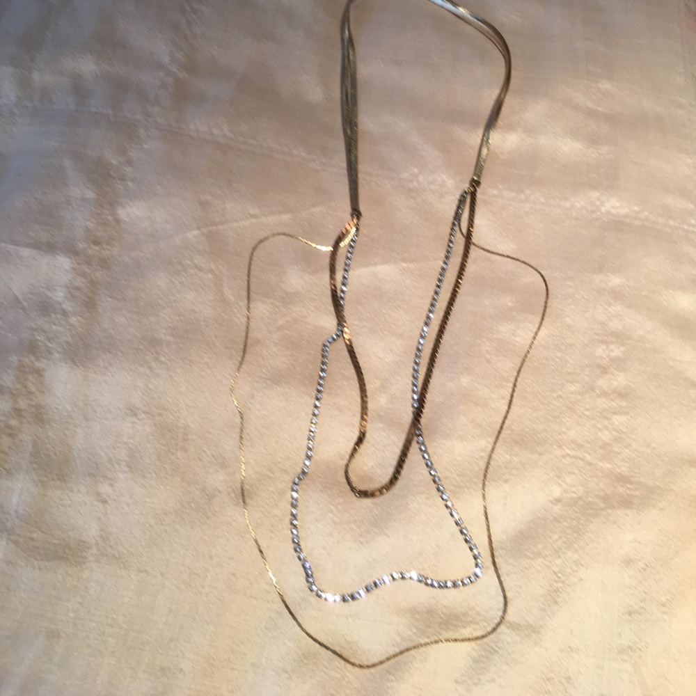 Gold and Rhinestone necklace