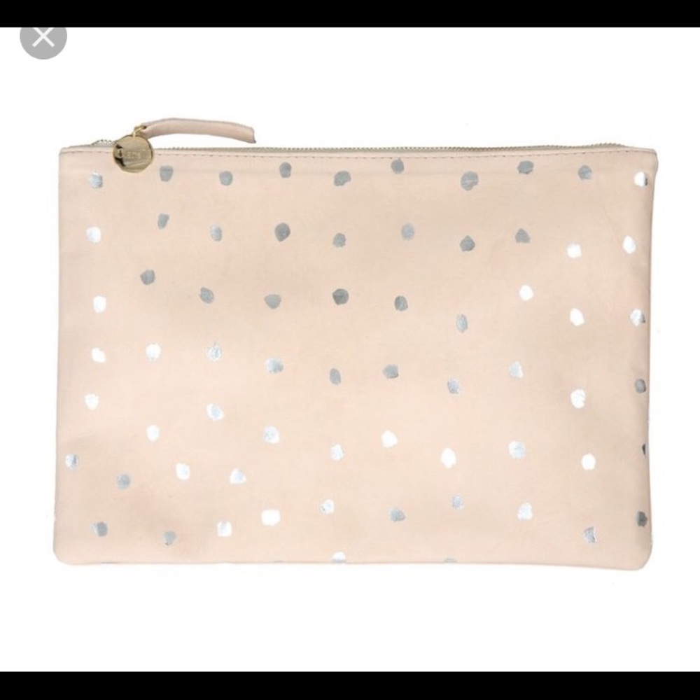 NWOT Clare Vivier dot clutch