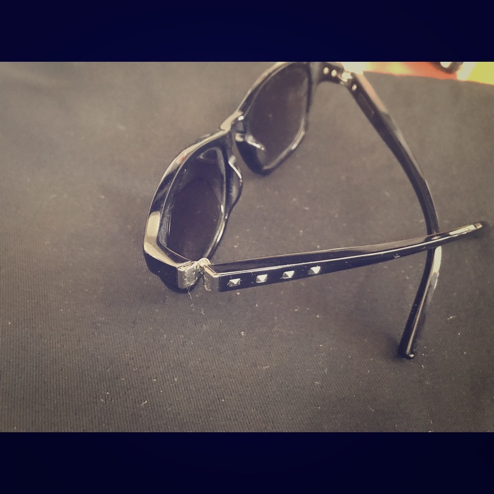 Valentino black stud sunglasses