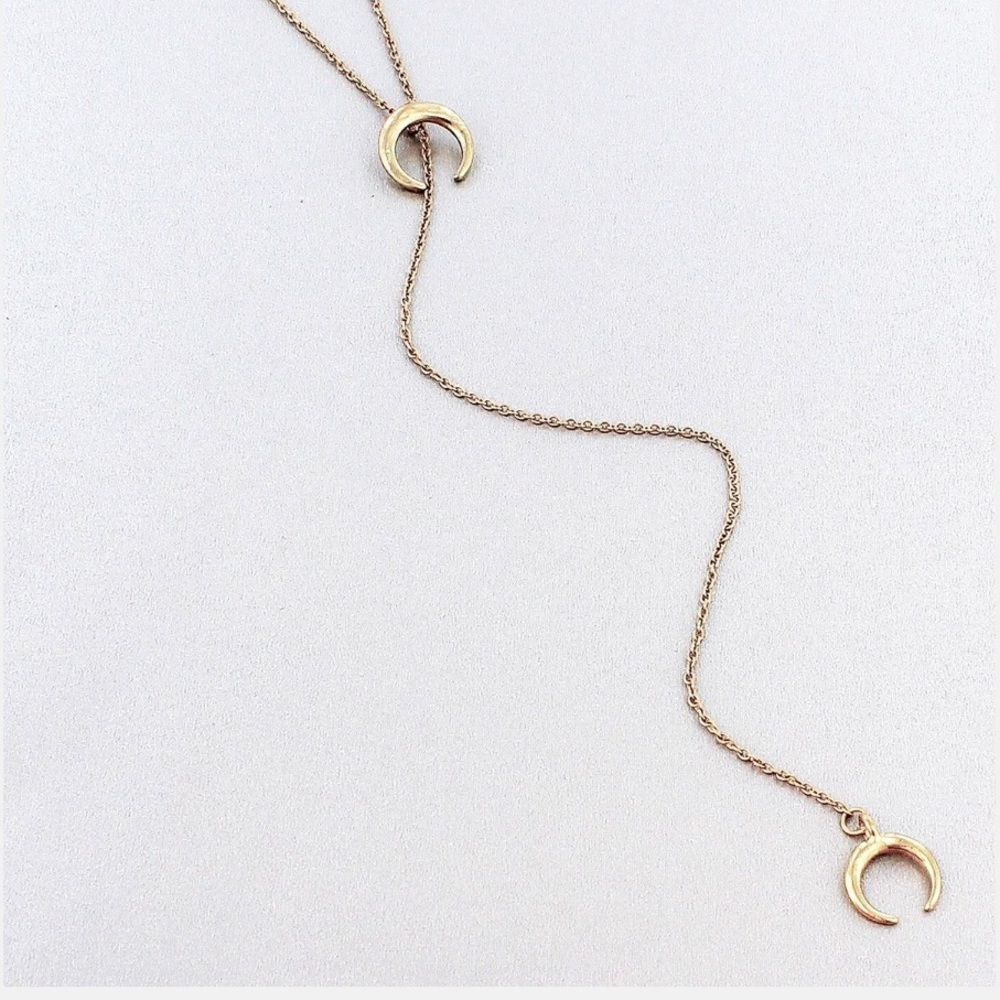 🔥SALE🔥Double Horn “Y” Necklace
