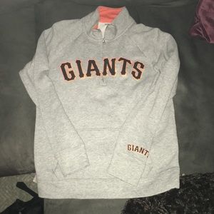 SF Giants Quarter Zip Pink-Victoria’s Secret