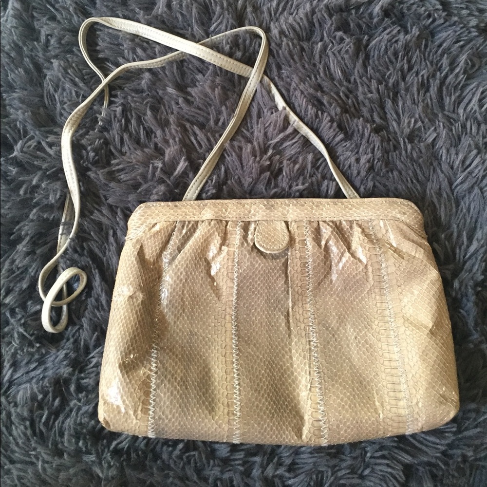 Snake Skin Small Crossbody Purse