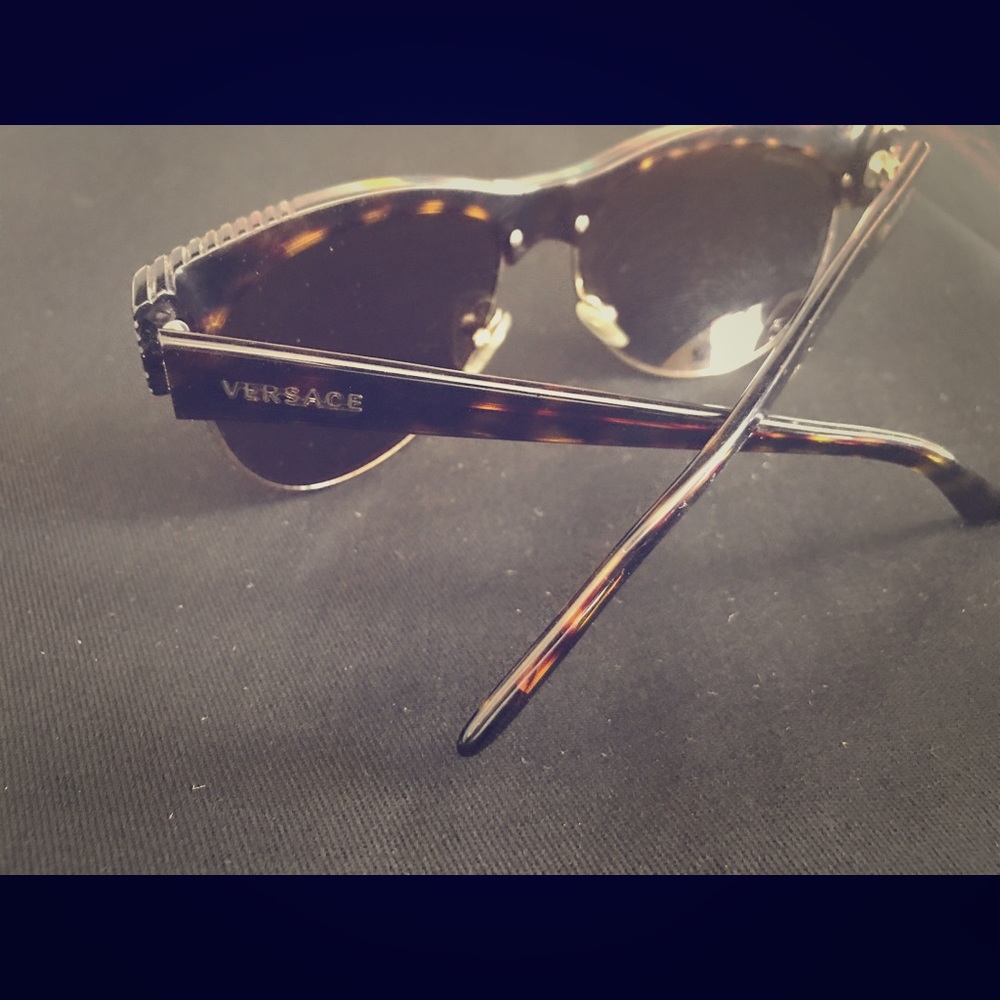 Versace tortoise frame sunglasses
