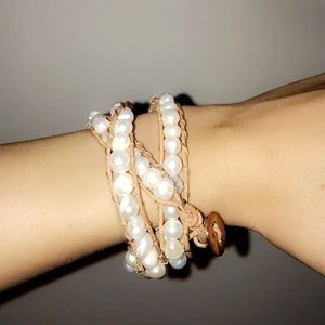 Pearl wrap bracelet