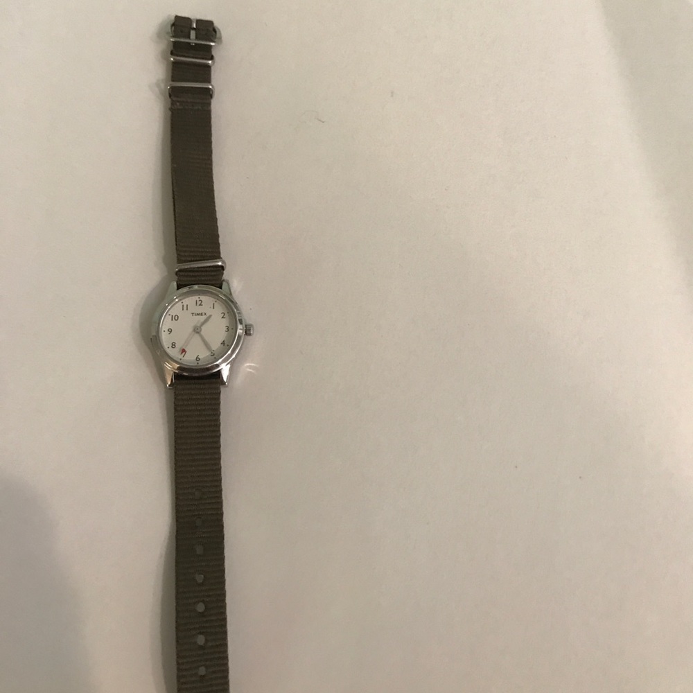 Ladies Timex watch with army green band