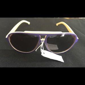 Purple & Gold Lacoste Sunglasses