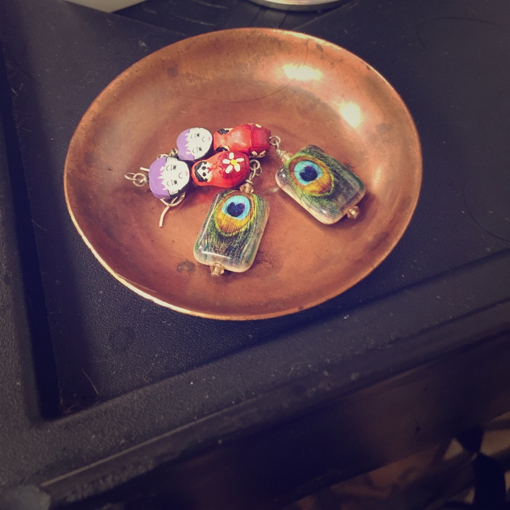 Small copper plate for jewelry