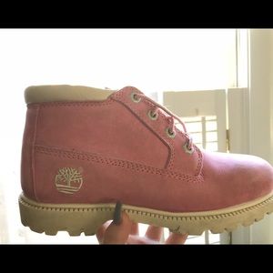 Pink Timberlands