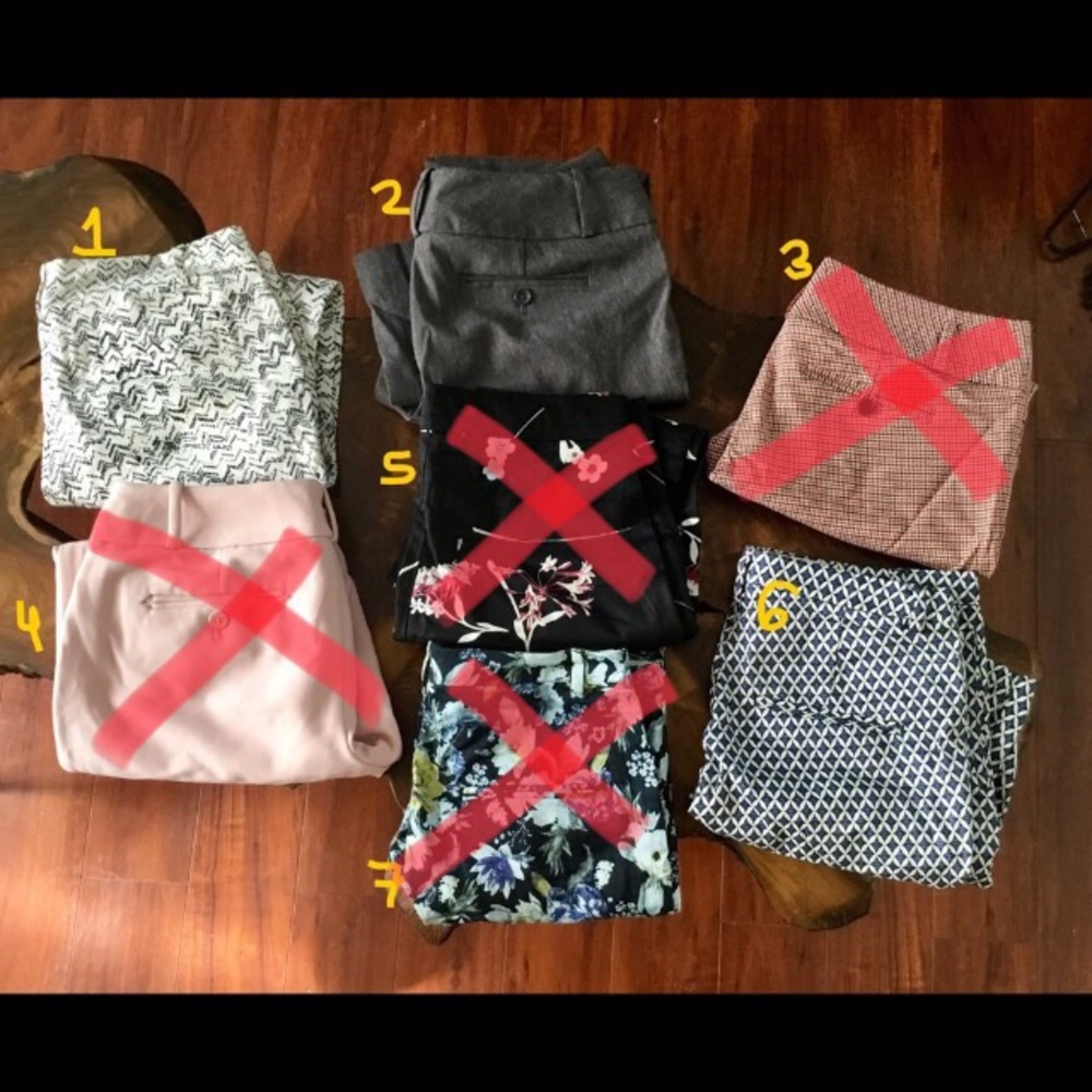 Assorted Tapered Work Pants bundle - #’s 1, 2 & 6