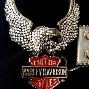 Authentic Swarovski Crystal Harley Davidson Belt