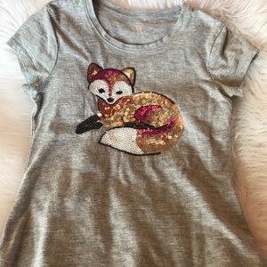 Sequin Fox Tee