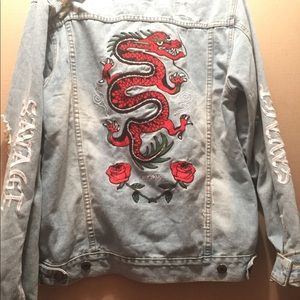 Brand new vintage street wear jean jacket