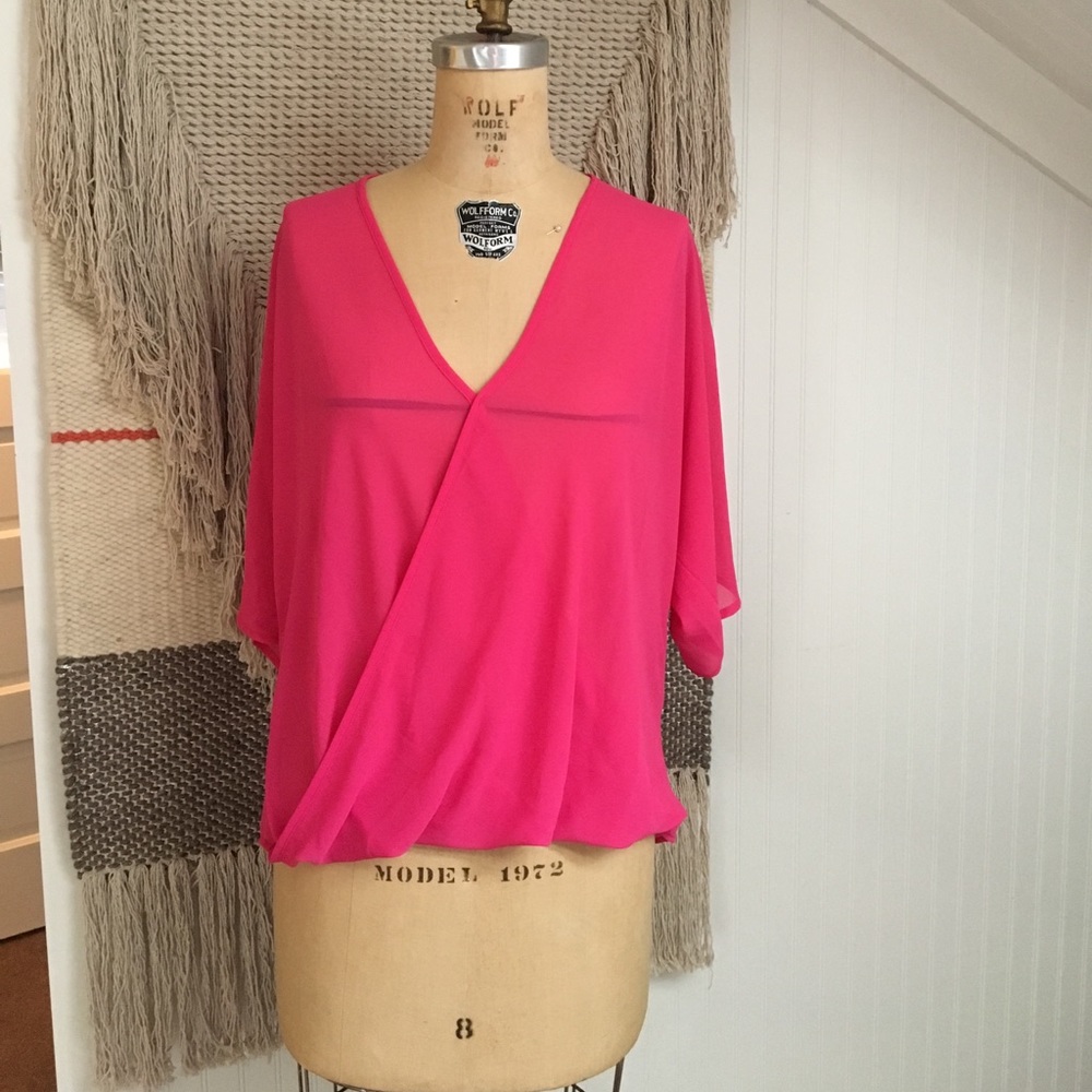 Wayf pink blouse