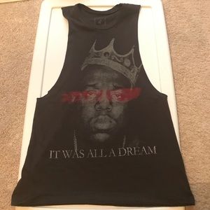 Biggie smalls black tank from urban outfitters