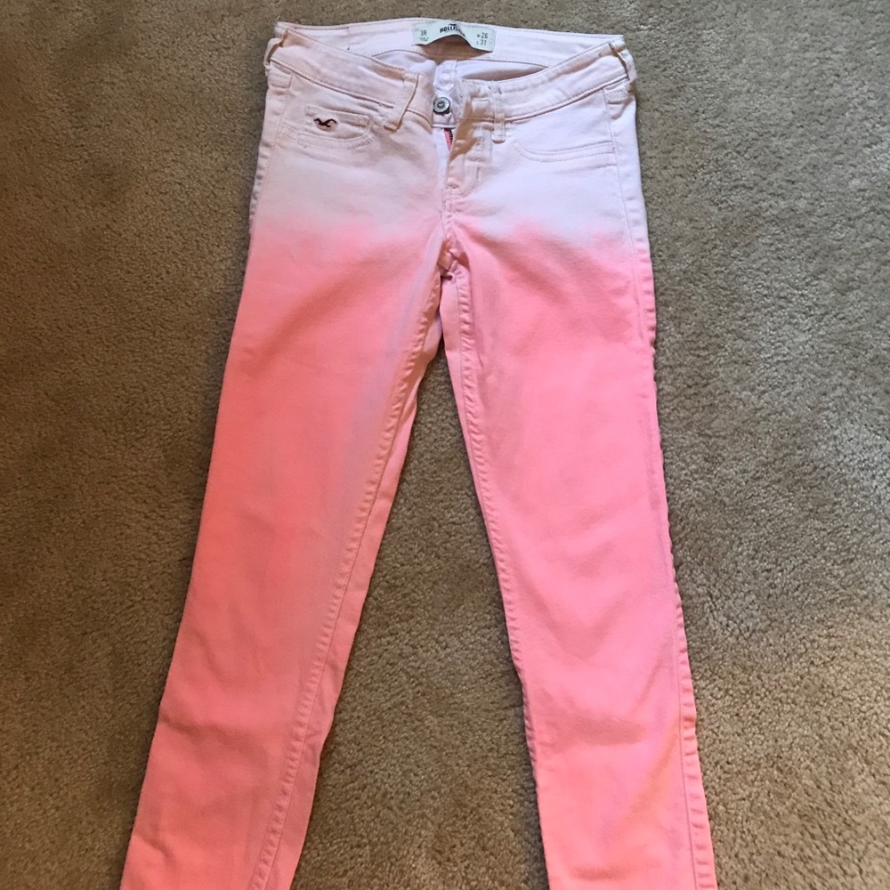 Hollister pink ombré jeans size 3R