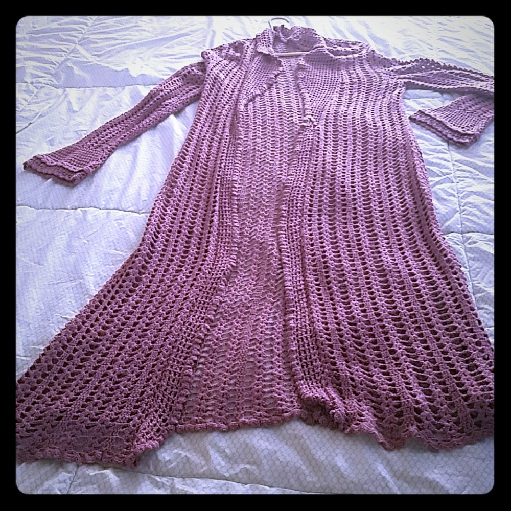 Twiggy crochet duster