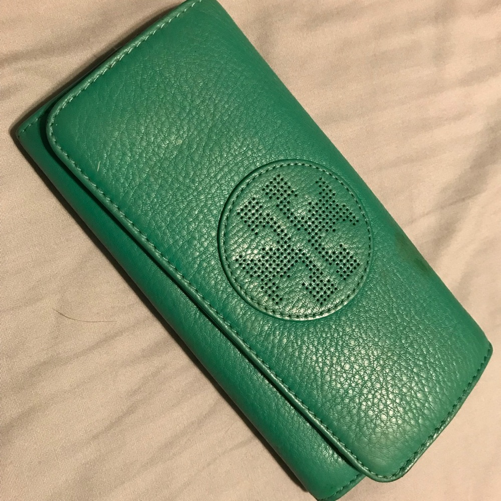 Tory Burch Turquoise Wallet