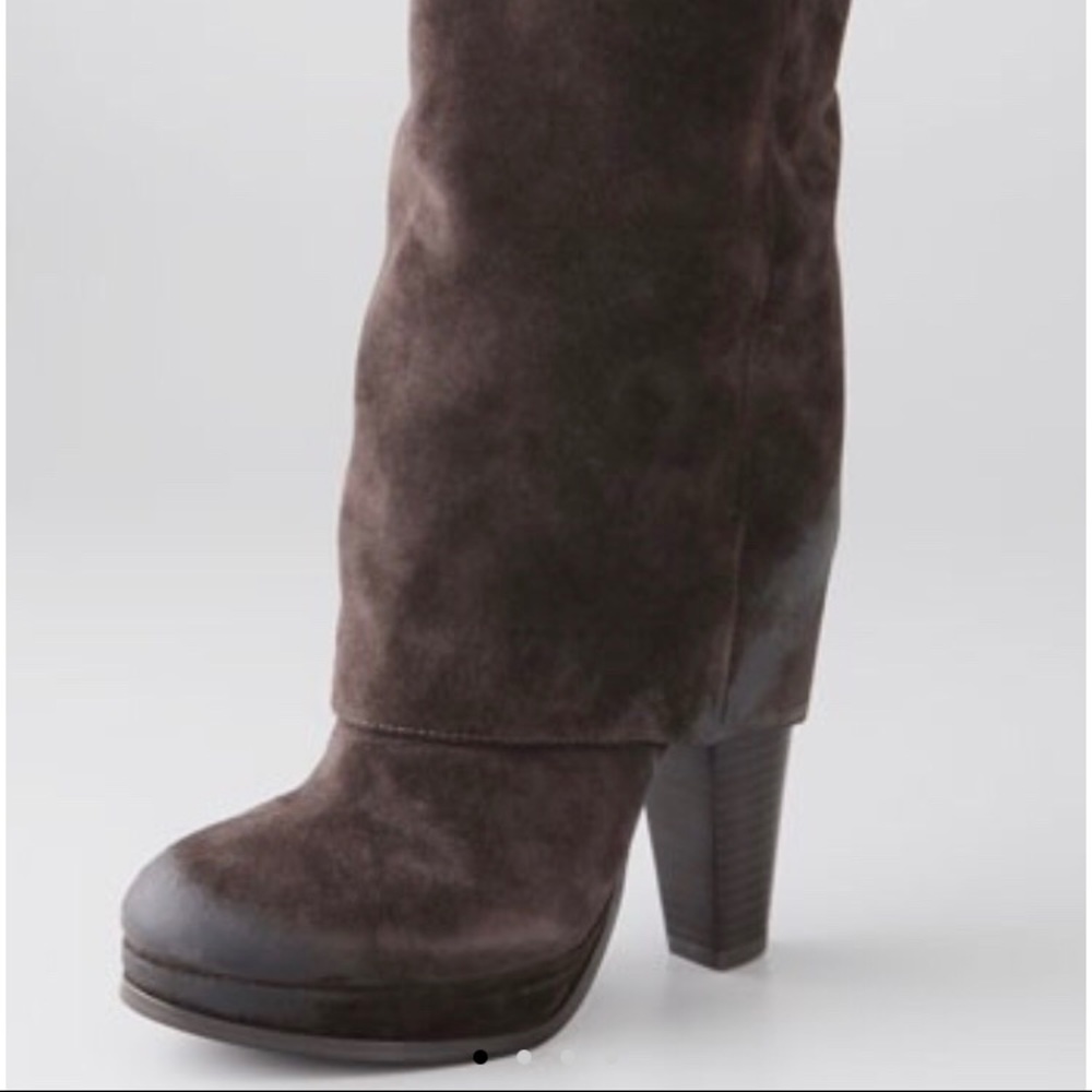 Ash Eden Suede Bell Bottom Boots - WORN ONCE