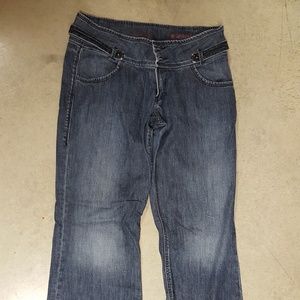 Silver Trouser Leg Jeans