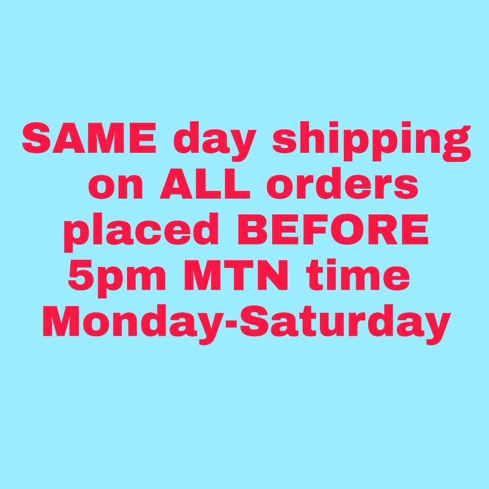 Same day shipping!