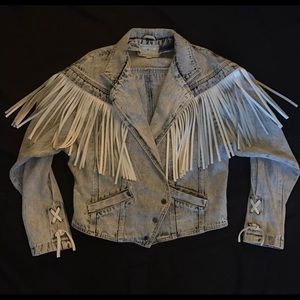 Vintage 80's 90's Sergio Valente acid wash jacket