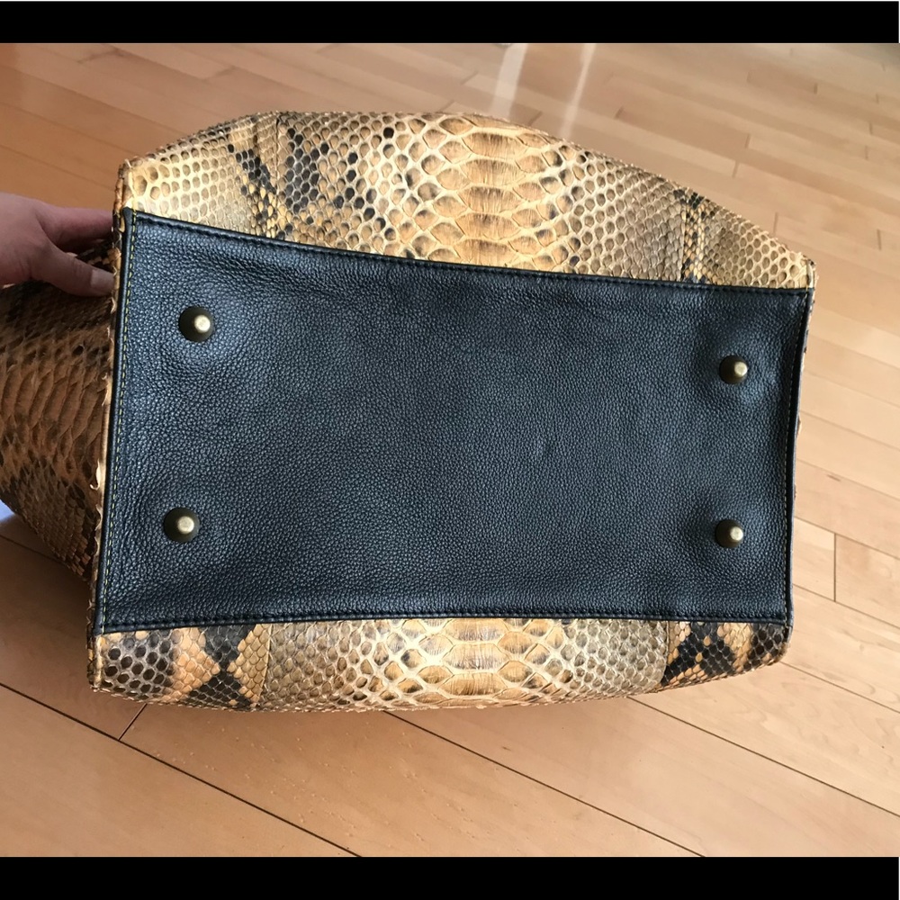 Bespoke Custom Made Yellow Python Bag - image 6