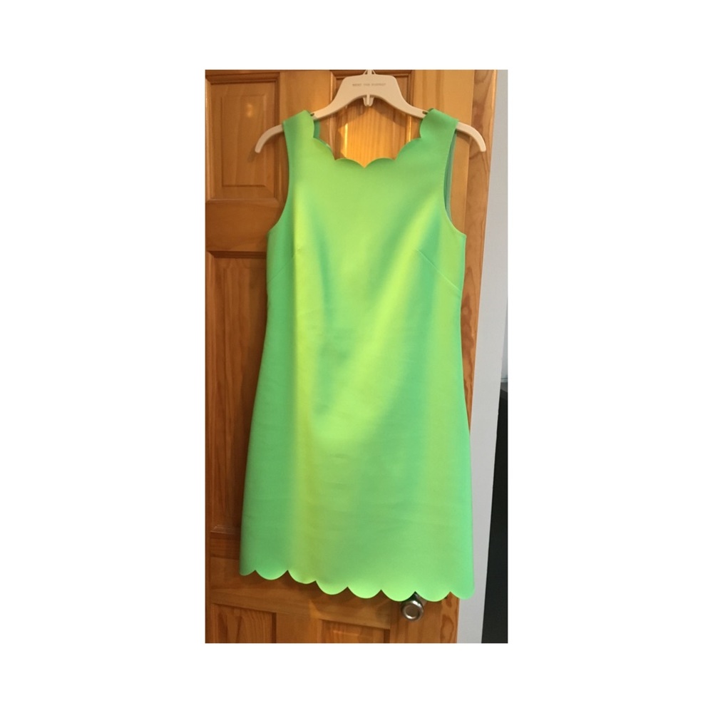 Jcrew scalloped shift dress