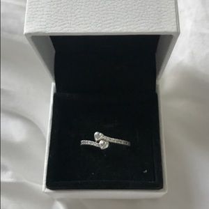 Silver Pandora Ring with Box