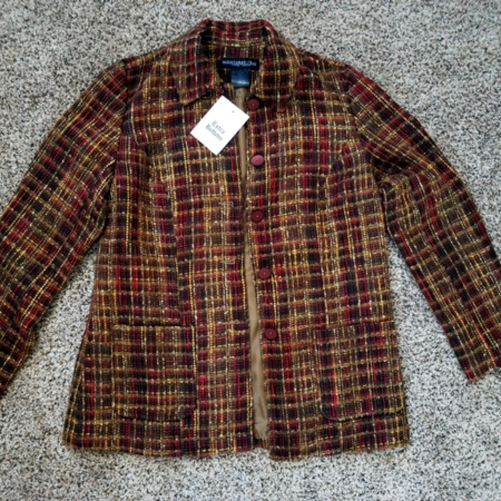 Monterey Bay Tweed Jacket - NWT - Size 6