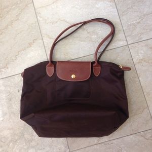 Brown Longchamp Tote