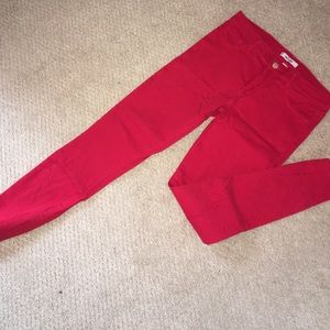 High waisted skinny jeans